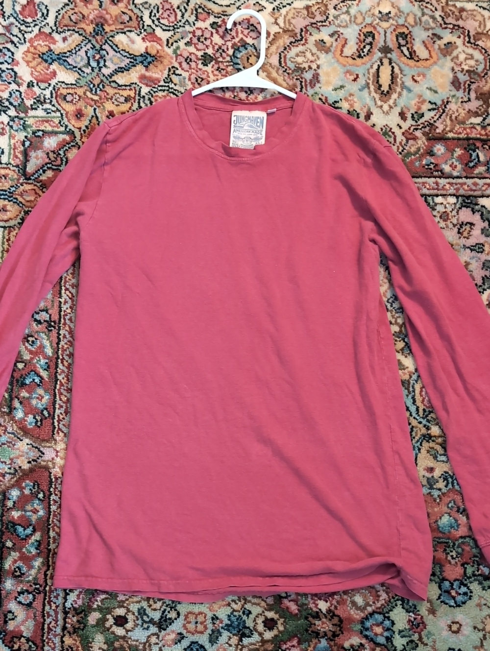 Jungmaven Red/Pink Long Sleeve T-shirt